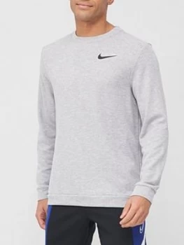 Image of Nike Training Dry Crew Sweat - Grey
