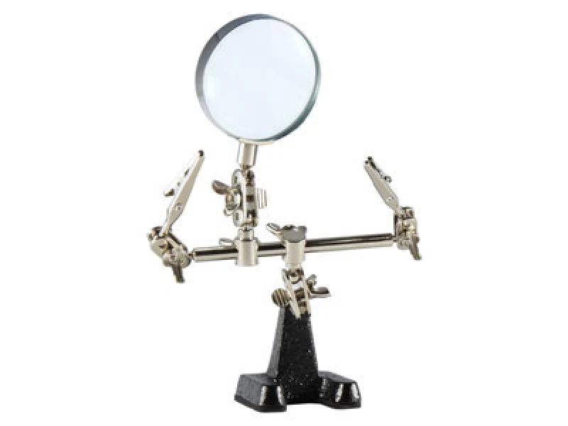 Image of Weller Wlacchhb-02Eu Helping Hands Holder - 2 Arms & Magnifier Welacchhbn