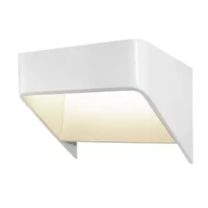 Louvre Integrated LED Wall Light White