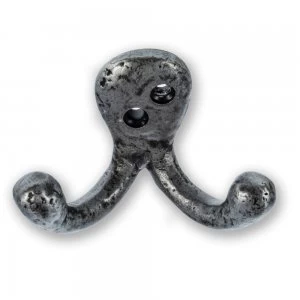 image of LocksOnline Pewter Double Robe Hook