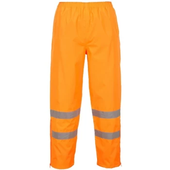 image of Portwest S487ORRM - sz M Hi-Vis Breathable Trousers - S487 Orange