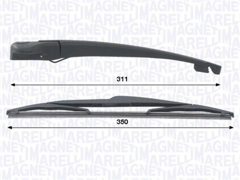 Image of MAGNETI MARELLI Wiper arm set MAGNETI MARELLI 000723180442