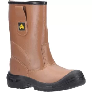 FS142 Water Resistant Pull On Safety Rigger Boots Tan Size 10