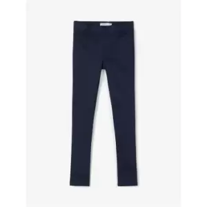 image of Name It Cotton Twill Leggings - Blue