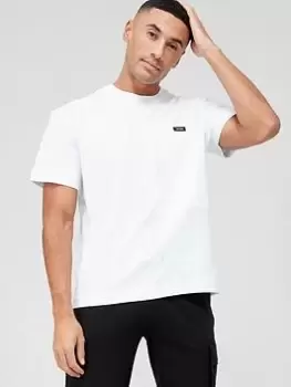 image of Calvin Klein Mesh Chest Pocket T-Shirt - White, Size L, Men