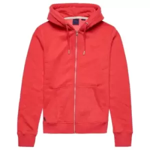 image of Superdry Basic Zip Hoodie - Red