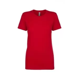 Image of Next Level Womens/Ladies Boyfriend T-Shirt (L) (Red)