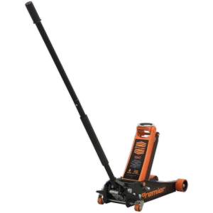 image of Sealey Premier Rocket Lift Trolley Jack 4 Tonne Orange