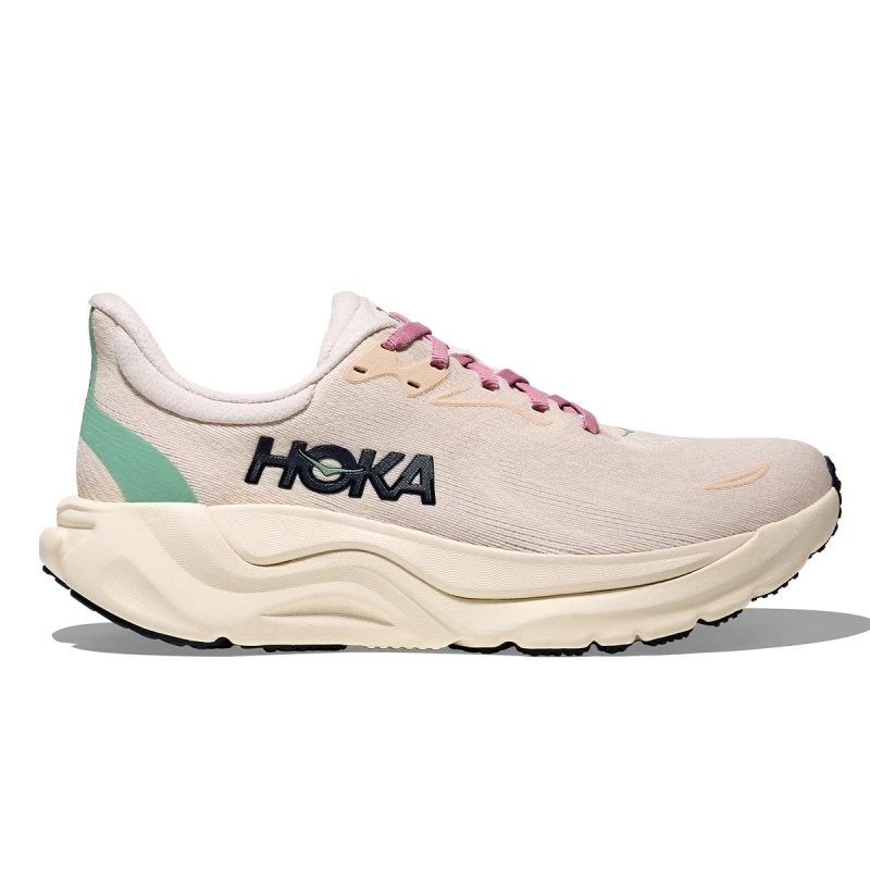 Image of Hoka Arahi 8 Beige Pink AW25 Womens Shoes, Size EU 38 2/3