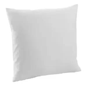 Image of Westford Mill Fairtrade Cotton Canvas Cushion Cover (M) (Light Grey)