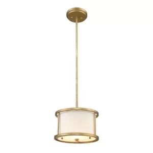 image of Lemuria 1 Light Round Ceiling Mini Duo-Mount Pendant Gold, E27