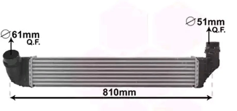 Image of VAN WEZEL 43004614 Intercooler Intercooler,charger (468)