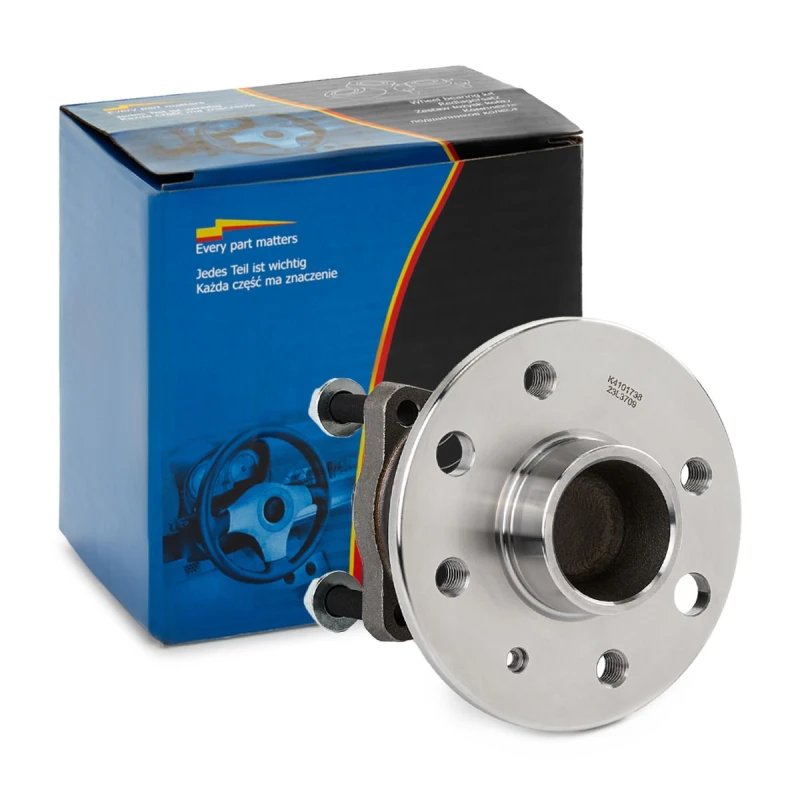 Image of KRAFT 4101738 Wheel bearing kit Rear Axle, with integrated ABS sensor Wheel Bearing Kit (654)