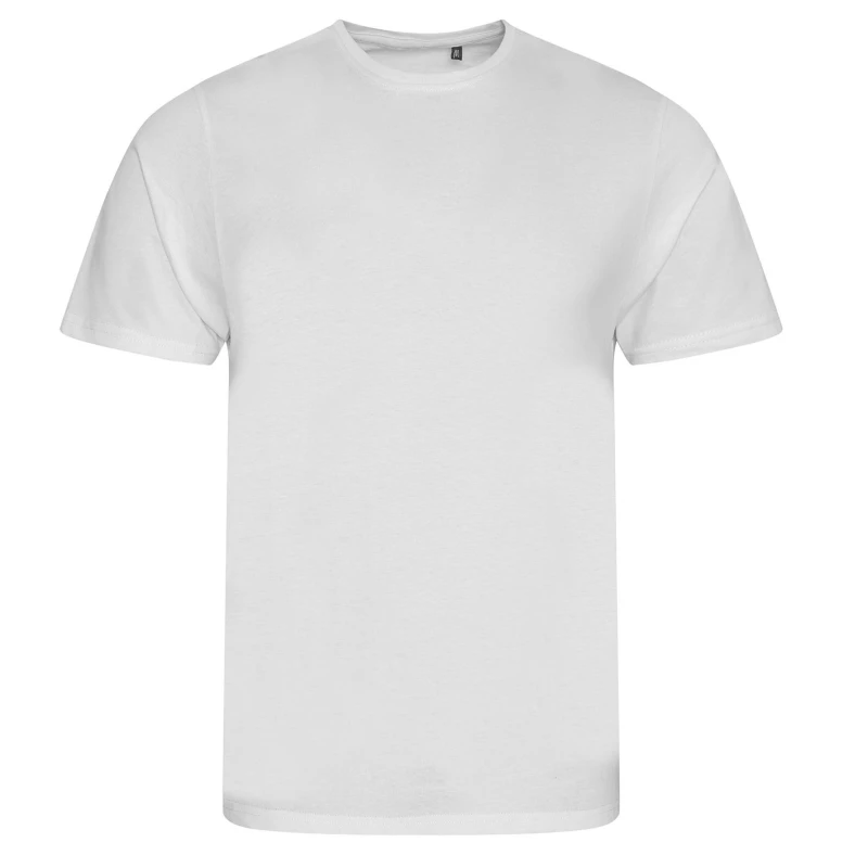 Image of AWDis AWDis Men Cascade logie T-Shirt in White Size: Small White S Male 5063425362936