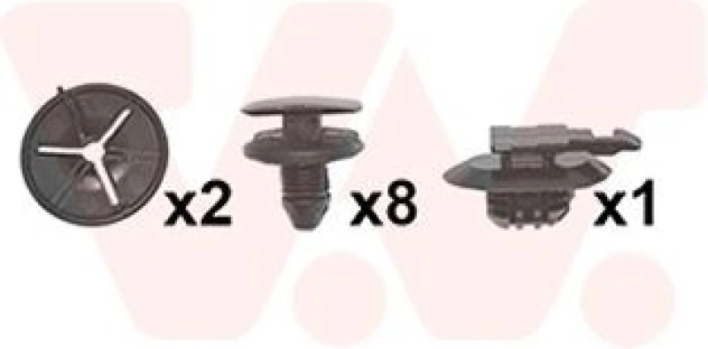 Image of VAN WEZEL Mounting Kit, bumper VAN WEZEL 4029793