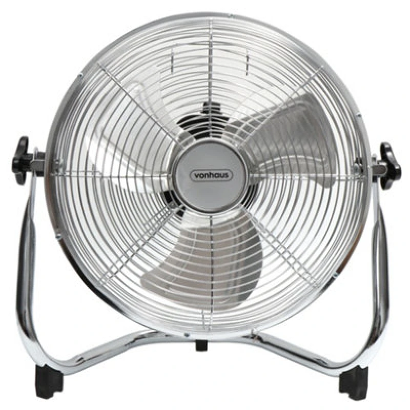 Image of Vonhaus Floor Fan 12 Inch, Portable Electric Cooling Fan For Any Space, Cools Home, Gym, Office, Bedrooms & More With 3 Speeds