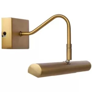 image of Lucide VINZ - 36cm Picture Light - 2xG9 - Matt Gold, Brass