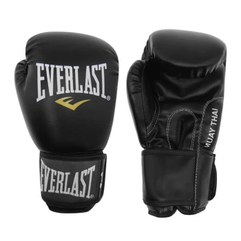 Image of Everlast Muay Thai Boxing Gloves - BLACK