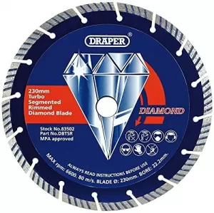 Image of Draper 230 x 22.2mm Segmented Diamond Blade