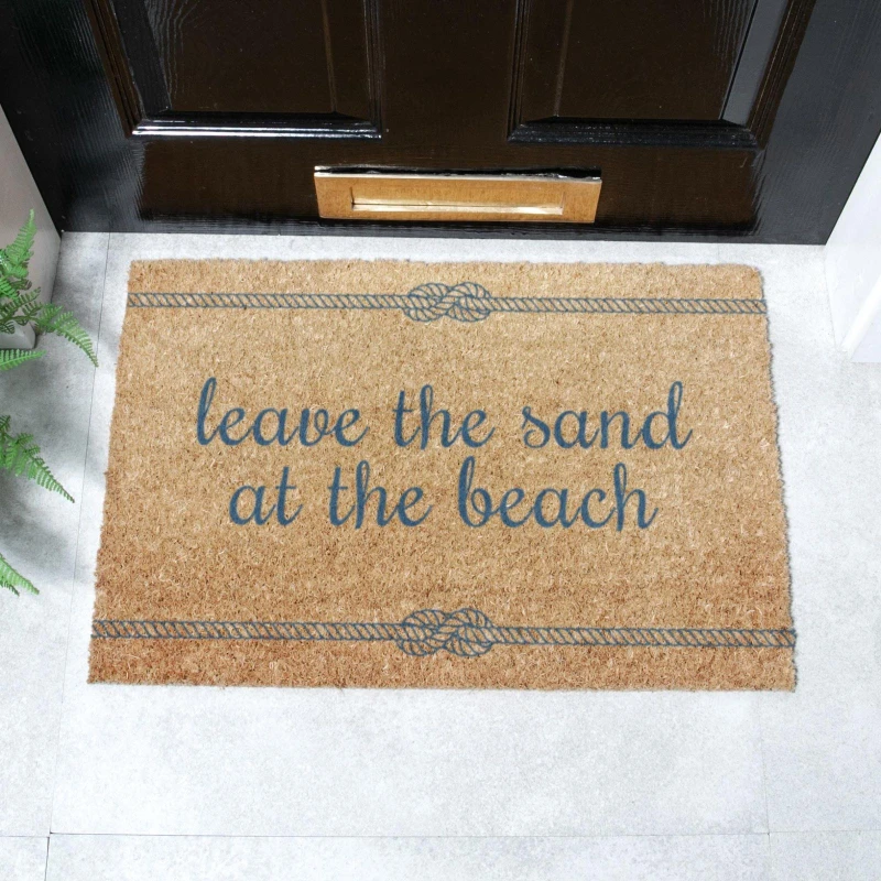 Image of Artsy Doormats Leave The Sand At The Beach Doormat (60 X 40Cm)