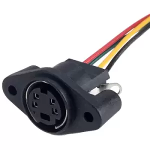Image of BKL 0204025 4-Pin DIN Chassis Mount Socket