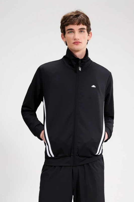 Image of Ellesse Mens Tosciana Track Top in Black Size: XL Black Male XL