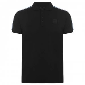 image of Diesel Patch Logo Polo Shirt - Black 900