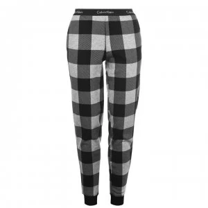 Image of Calvin Klein Check Jogging Pants - CHECK GREY HTHR