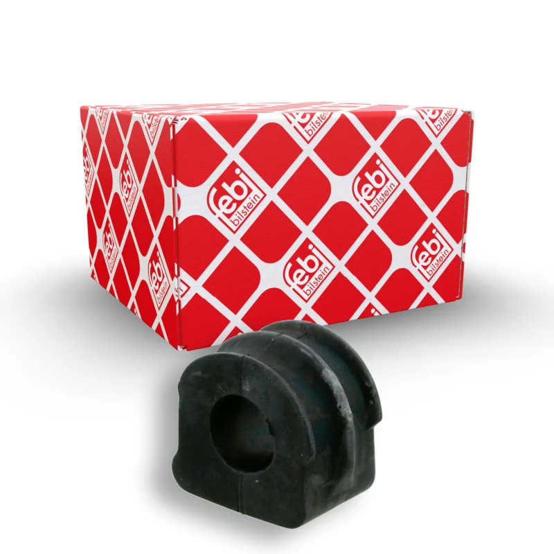 Image of FEBI BILSTEIN 26344 Stabilizer Bushes Front Axle, Rubber Rubber Anti-roll Bar Bush Kit (1334)