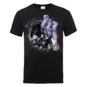 image of Marvel Avengers Assemble Thor Splash T-Shirt - Black