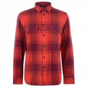 Diesel Large Check Shirt - Orange 42M