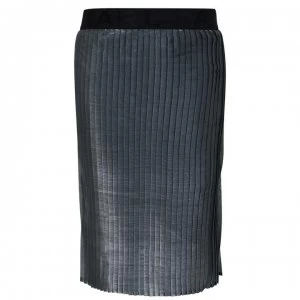 image of Karl Lagerfeld Girls Pleated Midi Skirt - Silver 016