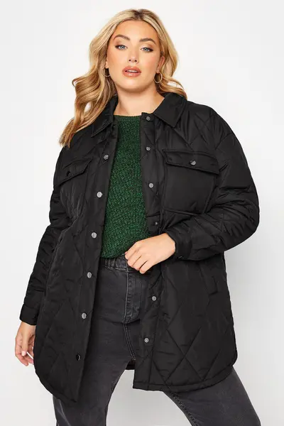 Image of Yours Quilted Jacket Black