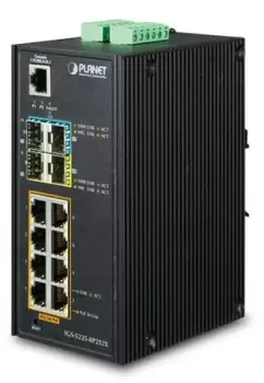 image of IGS-5225-8P2S2X - Managed - L2+ - Gigabit Ethernet (10/100/1000) - Full duplex - Power over Ethernet (PoE) - Wall mountable