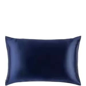 image of Slip Silk Pillowcase - Queen (Various Colours) - Navy