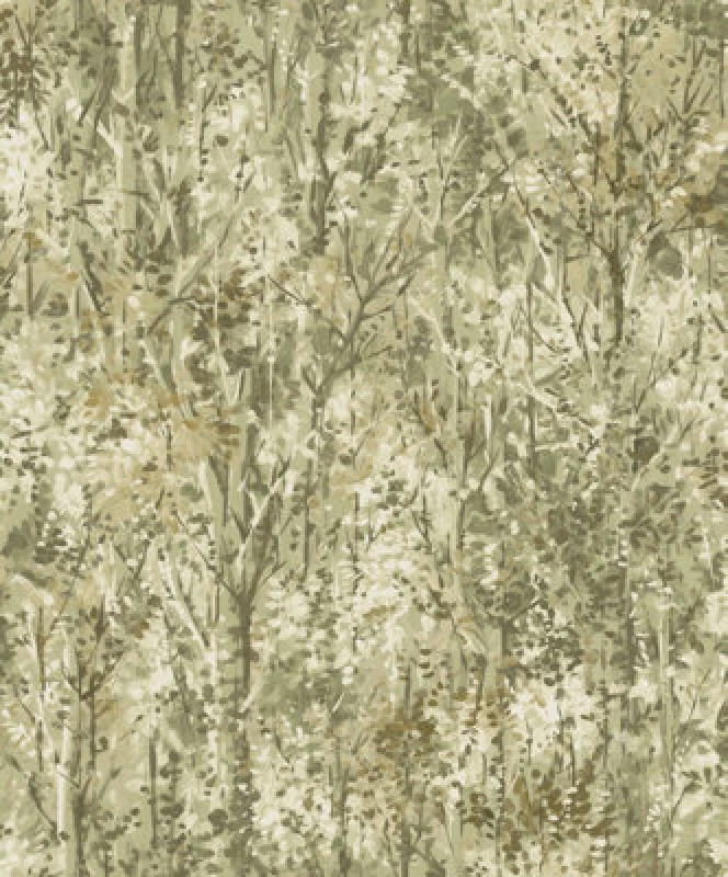 Image of Holden Decor Verdant Sage Cotemporary Tree Wallpaper
