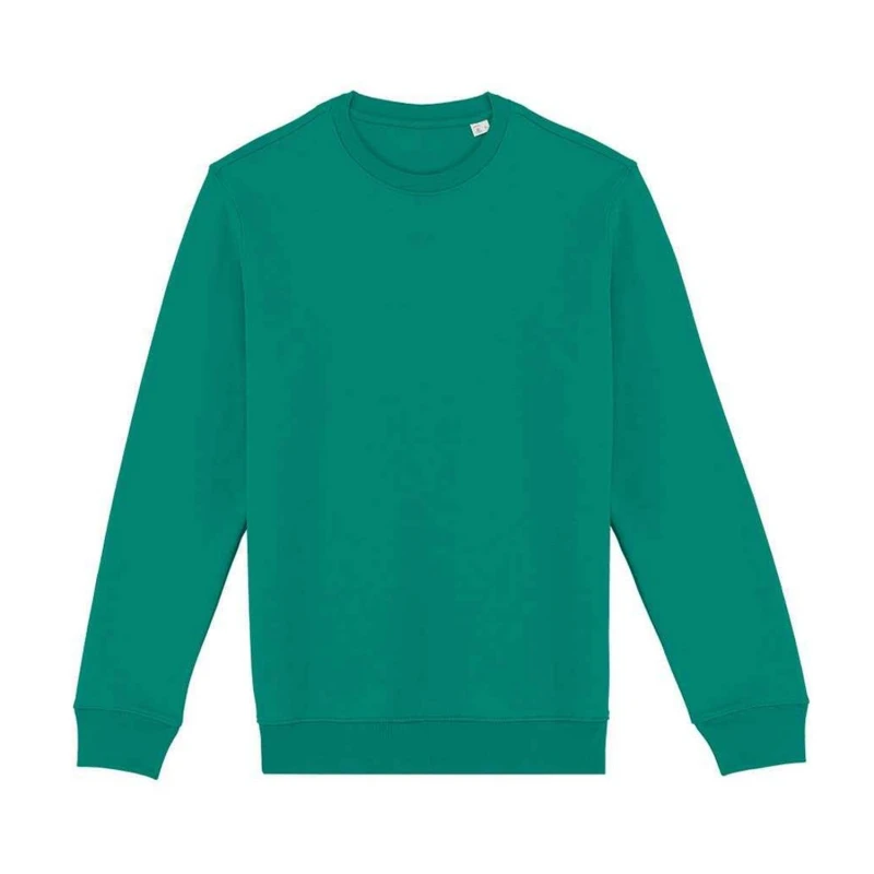 Image of Native Spirit Mens Crew Neck Sweatshirt in Emerald Size: XS Emerald Male XS