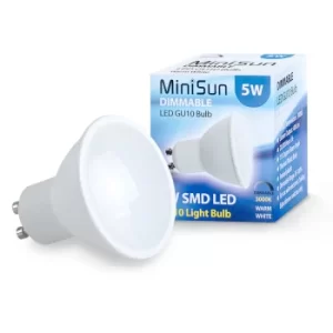 Image of Pack of 6 Dimmable GU10 5W Warm White LED Bulbs