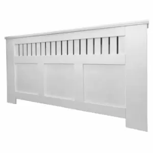 image of At Home Comforts Panel Painted White Radiator Cover X Large