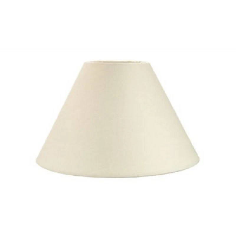 Image of Happy Homewares Traditional 8 Cream Cotton Coolie Lampshade Suitable For Table Lamp Or Pendant