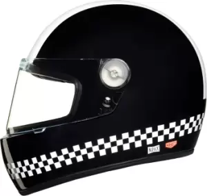 Image of Nexx X.G100R Finish Line Helmet, black-white, Size 2XL, black-white, Size 2XL