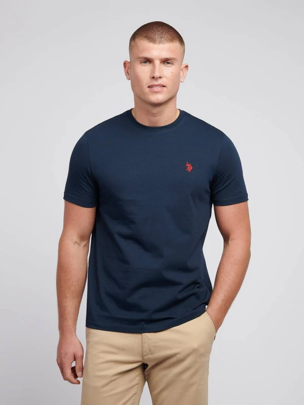 Image of U.S. POLO ASSN. Double Horsemen T-Shirt Dark Navy