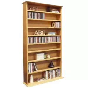 'Harrogate' 760 Cd / 318 DVD / Bluray Media Storage Shelves Beech