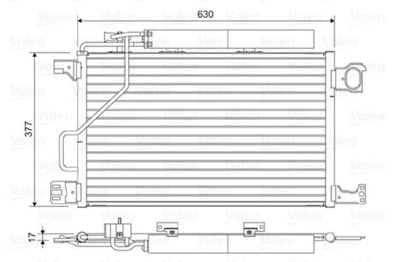 Image of Air conditioning condenser VALEO 814423