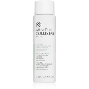 Image of Collistar Attivi Puri Salicylic Acid + Niacinamide facial toner and emulsion for pore minimizing 100ml