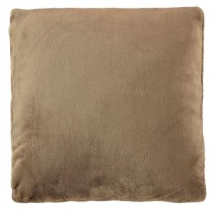 Image of Linea Linea Supersoft Fleece Cushion - Beige