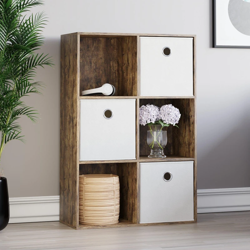 Image of Lassic 2x3 Cube Storage Unit DB + Set of 3 Storage Cubes White unisex 2x3