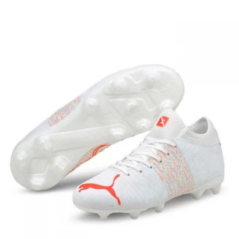 Puma Future Z 4.1 Junior FG Football Boots - WHITE/RED