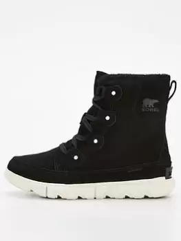 Image of SOREL Womens Explorer Next Joan Waterproof Boots - Black, Size 8, Women
