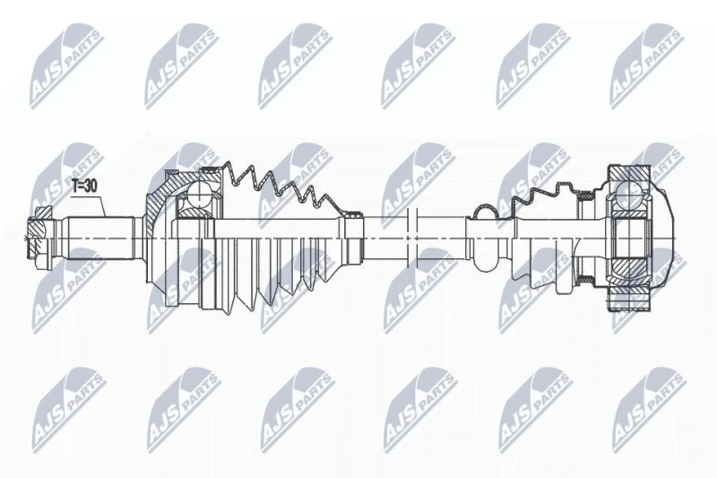 Image of NTY NPW-ME-128 Drive shaft Front Axle Right Drive Shaft (13)